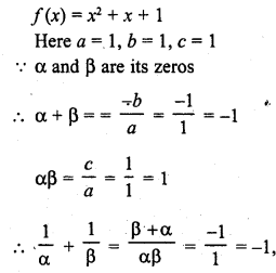 RD Sharma Class 10 Solutions Chapter 2 Polynomials MCQS 1