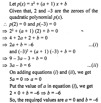 RD Sharma Class 10 Solutions Chapter 2 Polynomials MCQS 34