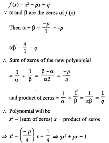 RD Sharma Class 10 Solutions Chapter 2 Polynomials MCQS 5