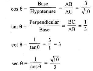 RD Sharma Class 10 Solutions Chapter 10 Trigonometric Ratios Ex 10.1 19