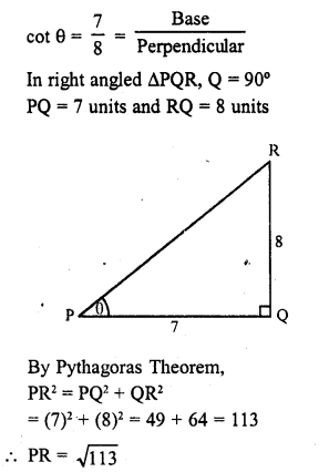 RD Sharma Class 10 Solutions Chapter 10 Trigonometric Ratios Ex 10.1 29