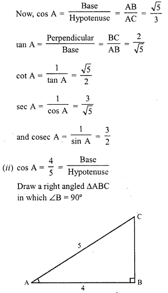 RD Sharma Class 10 Solutions Chapter 10 Trigonometric Ratios Ex 10.1 3