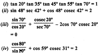 RD Sharma Class 10 Solutions Chapter 10 Trigonometric Ratios Ex 10.3 10