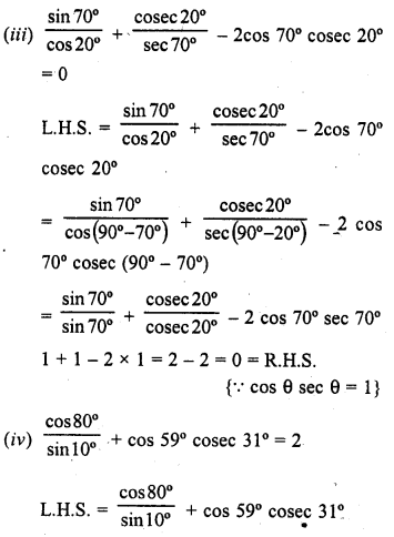 RD Sharma Class 10 Solutions Chapter 10 Trigonometric Ratios Ex 10.3 12