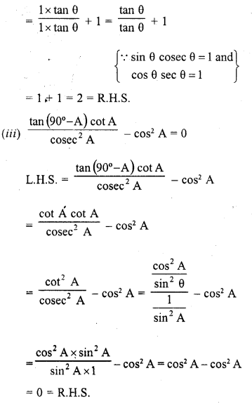 RD Sharma Class 10 Solutions Chapter 10 Trigonometric Ratios Ex 10.3 16