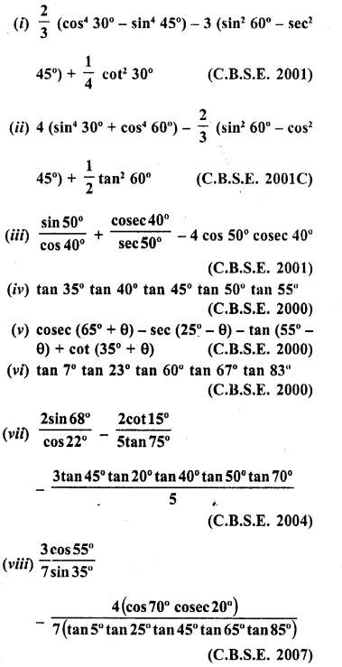 RD Sharma Class 10 Solutions Chapter 10 Trigonometric Ratios Ex 10.3 19