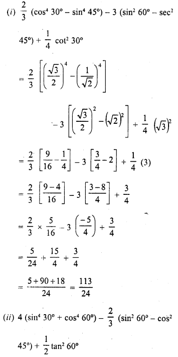 RD Sharma Class 10 Solutions Chapter 10 Trigonometric Ratios Ex 10.3 21