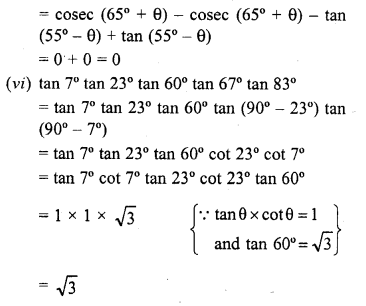 RD Sharma Class 10 Solutions Chapter 10 Trigonometric Ratios Ex 10.3 24