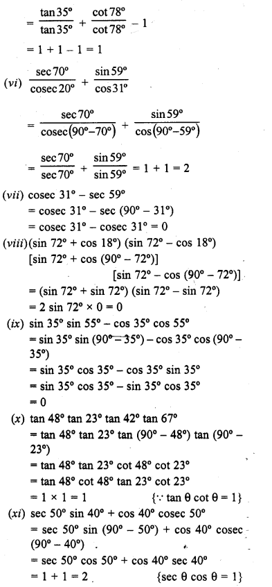 RD Sharma Class 10 Solutions Chapter 10 Trigonometric Ratios Ex 10.3 6