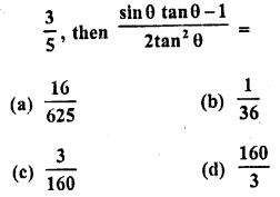 RD Sharma Class 10 Solutions Chapter 10 Trigonometric Ratios MCQS 1