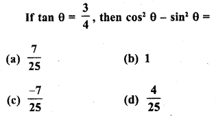 RD Sharma Class 10 Solutions Chapter 10 Trigonometric Ratios MCQS 16