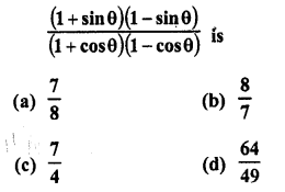 RD Sharma Class 10 Solutions Chapter 10 Trigonometric Ratios MCQS 18