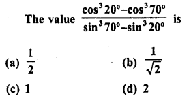 RD Sharma Class 10 Solutions Chapter 10 Trigonometric Ratios MCQS 29