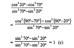 RD Sharma Class 10 Solutions Chapter 10 Trigonometric Ratios MCQS 30