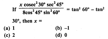 RD Sharma Class 10 Solutions Chapter 10 Trigonometric Ratios MCQS 31