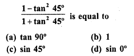 RD Sharma Class 10 Solutions Chapter 10 Trigonometric Ratios MCQS 52