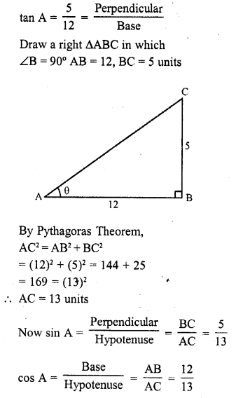 RD Sharma Class 10 Solutions Chapter 10 Trigonometric Ratios VSAQS 19