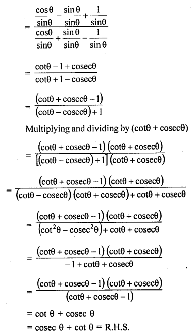 RD Sharma Class 10 Solutions Chapter 11 Trigonometric Identities Ex 11.1 105