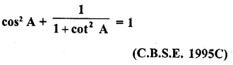 RD Sharma Class 10 Solutions Chapter 11 Trigonometric Identities Ex 11.1 11