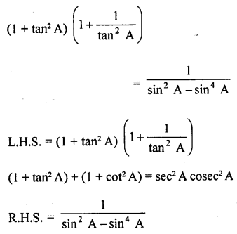 RD Sharma Class 10 Solutions Chapter 11 Trigonometric Identities Ex 11.1 121