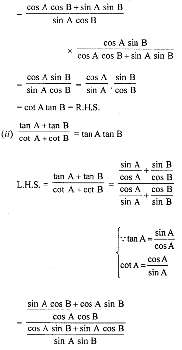 RD Sharma Class 10 Solutions Chapter 11 Trigonometric Identities Ex 11.1 126