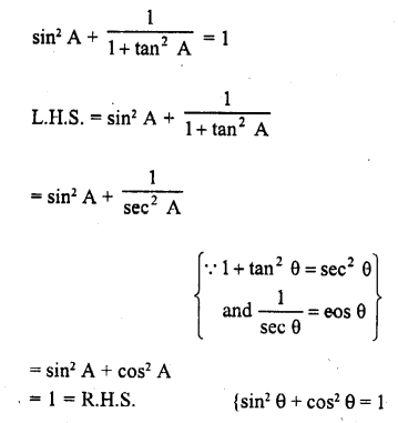 RD Sharma Class 10 Solutions Chapter 11 Trigonometric Identities Ex 11.1 14