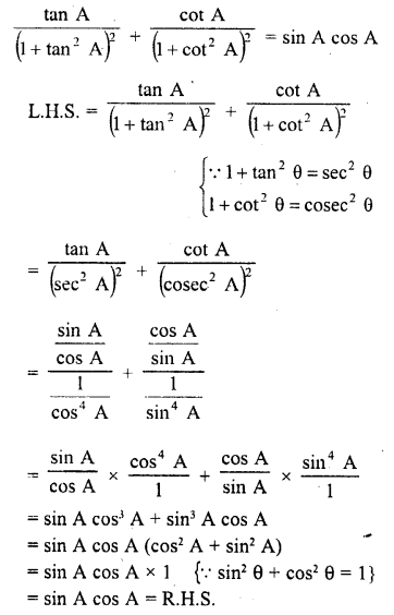 RD Sharma Class 10 Solutions Chapter 11 Trigonometric Identities Ex 11.1 169