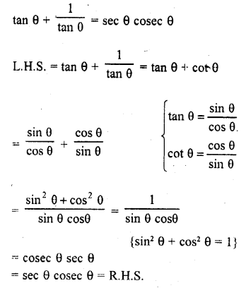 RD Sharma Class 10 Solutions Chapter 11 Trigonometric Identities Ex 11.1 6