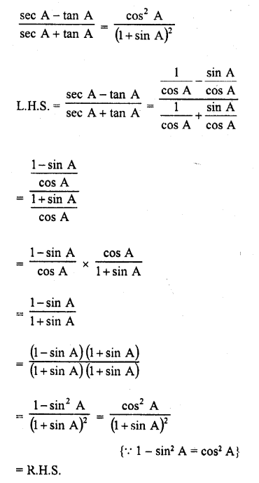 RD Sharma Class 10 Solutions Chapter 11 Trigonometric Identities Ex 11.1 68