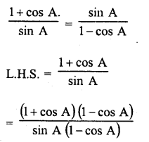 RD Sharma Class 10 Solutions Chapter 11 Trigonometric Identities Ex 11.1 70