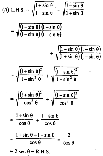 RD Sharma Class 10 Solutions Chapter 11 Trigonometric Identities Ex 11.1 77