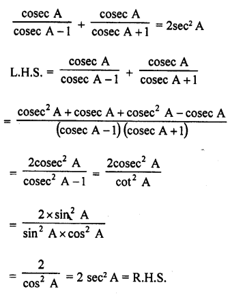 RD Sharma Class 10 Solutions Chapter 11 Trigonometric Identities Ex 11.1 92