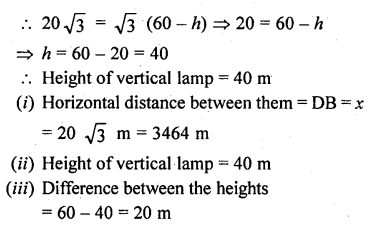 RD Sharma Class 10 Solutions Chapter 12 Heights and Distances Ex 12.1 106