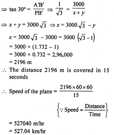 RD Sharma Class 10 Solutions Chapter 12 Heights and Distances Ex 12.1 132