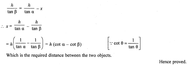 RD Sharma Class 10 Solutions Chapter 12 Heights and Distances Ex 12.1 163