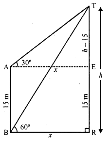 RD Sharma Class 10 Solutions Chapter 12 Heights and Distances Ex 12.1 31