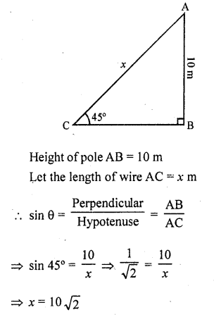 RD Sharma Class 10 Solutions Chapter 12 Heights and Distances Ex 12.1 5