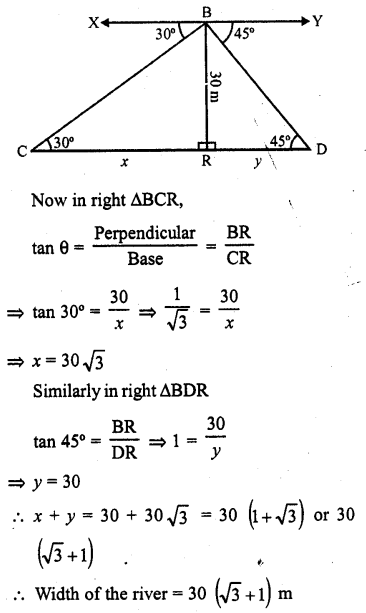 RD Sharma Class 10 Solutions Chapter 12 Heights and Distances Ex 12.1 61