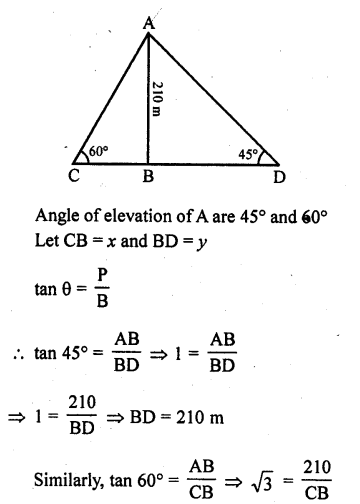 RD Sharma Class 10 Solutions Chapter 12 Heights and Distances Ex 12.1 78