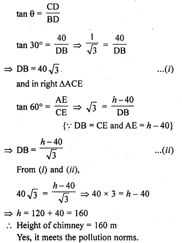 RD Sharma Class 10 Solutions Chapter 12 Heights and Distances Ex 12.1 81