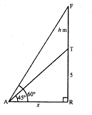 RD Sharma Class 10 Solutions Chapter 12 Heights and Distances Ex 12.1 91
