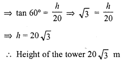 RD Sharma Class 10 Solutions Chapter 12 Heights and Distances VSAQS 5