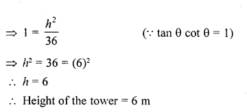 RD Sharma Class 10 Solutions Chapter 12 Heights and Distances VSAQS 8