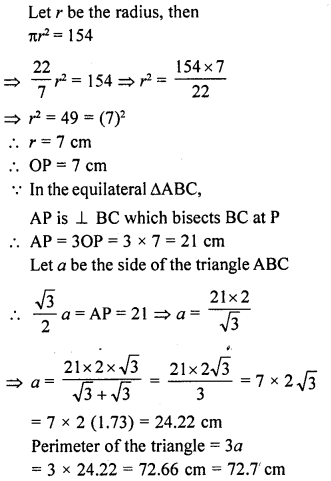 RD Sharma Class 10 Solutions Chapter 13 Areas Related to Circles Ex 13.1 20