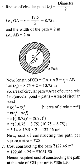 RD Sharma Class 10 Solutions Chapter 13 Areas Related to Circles Ex 13.1 28