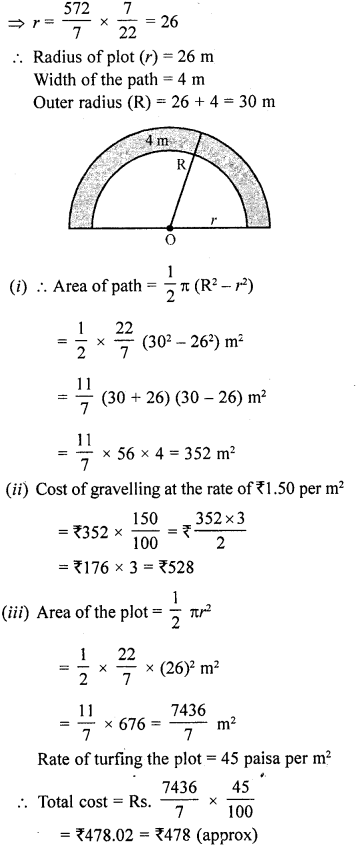 RD Sharma Class 10 Solutions Chapter 13 Areas Related to Circles Ex 13.1 33