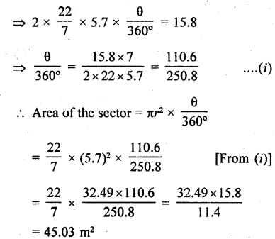 RD Sharma Class 10 Solutions Chapter 13 Areas Related to Circles Ex 13.2 16
