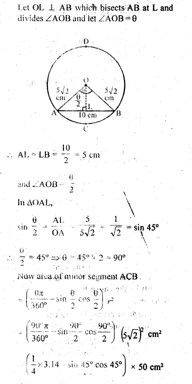 RD Sharma Class 10 Solutions Chapter 13 Areas Related to Circles Ex 13.3 8