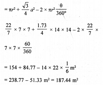 RD Sharma Class 10 Solutions Chapter 13 Areas Related to Circles Ex 13.4 58