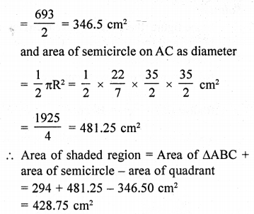 RD Sharma Class 10 Solutions Chapter 13 Areas Related to Circles Ex 13.4 88